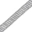 Pulsera de eslabones en plata esterlina .925 con diamantes de corte redondo de 5.00 Cttw