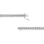 .925 Sterling Silver 2 Cttw Diamond Box Link Bracelet - 7.25"