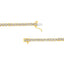 Bracelet de tennis en argent sterling plaqué or jaune 14K avec diamants - 7,25"