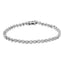.925 Sterling Silver Diamond Bezel Design Link Bracelet - 7.25"