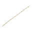 Pulsera de Infinito de Diamantes de Plata Esterlina Bañada en Oro Amarillo de 10k - Tamaño 7.25"