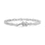 Bracelet en lien en argent sterling .925 avec diamants - 1/2 Cttw, 7,25"