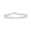 .925 Sterling Silver Diamond Halo S-Link Bracelet - 7.25"