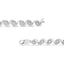 .925 Sterling Silver Diamond Halo S-Link Bracelet - 7.25"