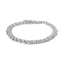 Bracelet de tennis en argent sterling .925 avec diamants en réglage miracle "S" - 7,25"