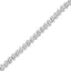Bracelet de tennis en argent sterling .925 avec diamants en réglage miracle "S" - 7,25"