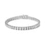 .925 Sterling Silver Diamond Link Bracelet - 1/10 Cttw