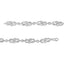 Bracelet en argent sterling .925 avec maillon tressé infini et accents en diamant