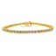 14K Yellow Gold Plated Sterling Silver Diamond Tennis Bracelet - 8.0 Cttw