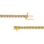 14K Yellow Gold Plated Sterling Silver Diamond Tennis Bracelet - 8.0 Cttw