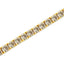 14K Yellow Gold Plated Sterling Silver Diamond Tennis Bracelet - 8.0 Cttw