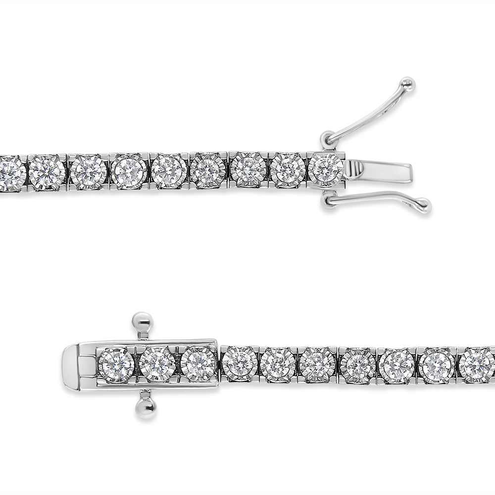 Bracelet de tennis en diamant cultivé en laboratoire en or blanc 14K 2.0 Cttw