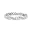 Pulsera de Tenis de Diamante Wave y X Link de Plata Esterlina .925 - 7"