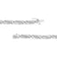 Bracelet en argent sterling .925 avec diamants ronds en X - 1,00 cttw