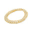 Pulsera Cubana de Doble Fila de Diamantes en Oro Amarillo de 10K - 5.0 Cttw