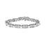 Pulsera de Enlace de Diamantes Princesa Invisible de Oro Blanco de 14K - 2.00 Cttw