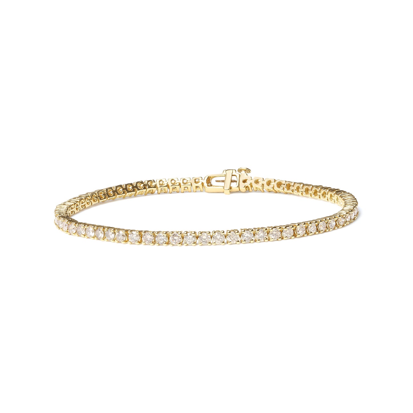 Bracelet de tennis en diamant en or jaune 14K 6,0 Cttw - 7,25"