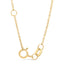 Pulsera Ajustable de Encanto de Clip de Papel de Diamante de Oro Amarillo de 10K - 7.25 Pulgadas