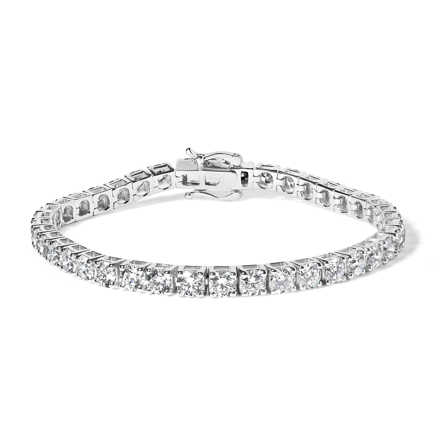 14K White Gold Lab Grown Diamond Tennis Bracelet - 2.00 Cttw