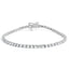 Bracelet de tennis en diamant cultivé en laboratoire en or blanc 14K - 5,0 Cttw