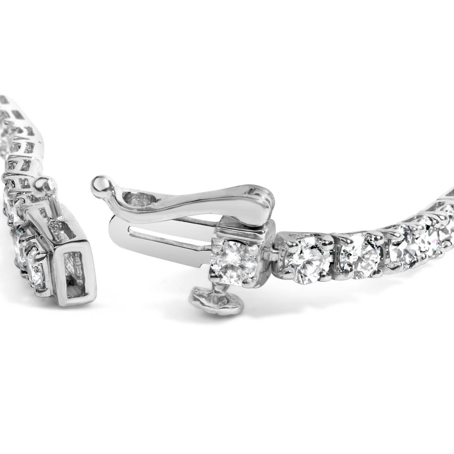 Bracelet de tennis en diamant cultivé en laboratoire en or blanc 14K - 5,0 Cttw