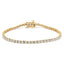 Bracelet de tennis en diamant cultivé en laboratoire en or blanc 14K - 5,0 Cttw