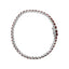 Bracelet de tennis en argent sterling .925 avec grenats orange créés - 7,25"