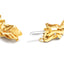 14K Gold Plated Sterling Silver Diamond Accent Cross Bracelet - 7.25"