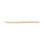 14K Gold Plated Sterling Silver Diamond Accent Cross Bracelet - 7.25"
