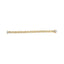 Pulsera Cubana de Diamantes de Plata Esterlina Baño de Oro de 14K - 7.25"