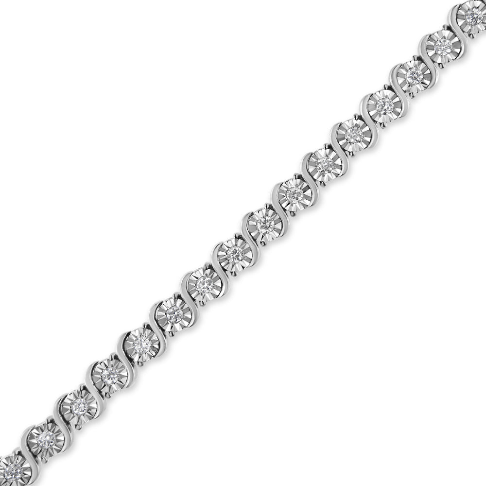 Pulsera de Tenis de Diamantes Crecidos en Laboratorio de Oro Blanco de 14K - 1.00 Cttw