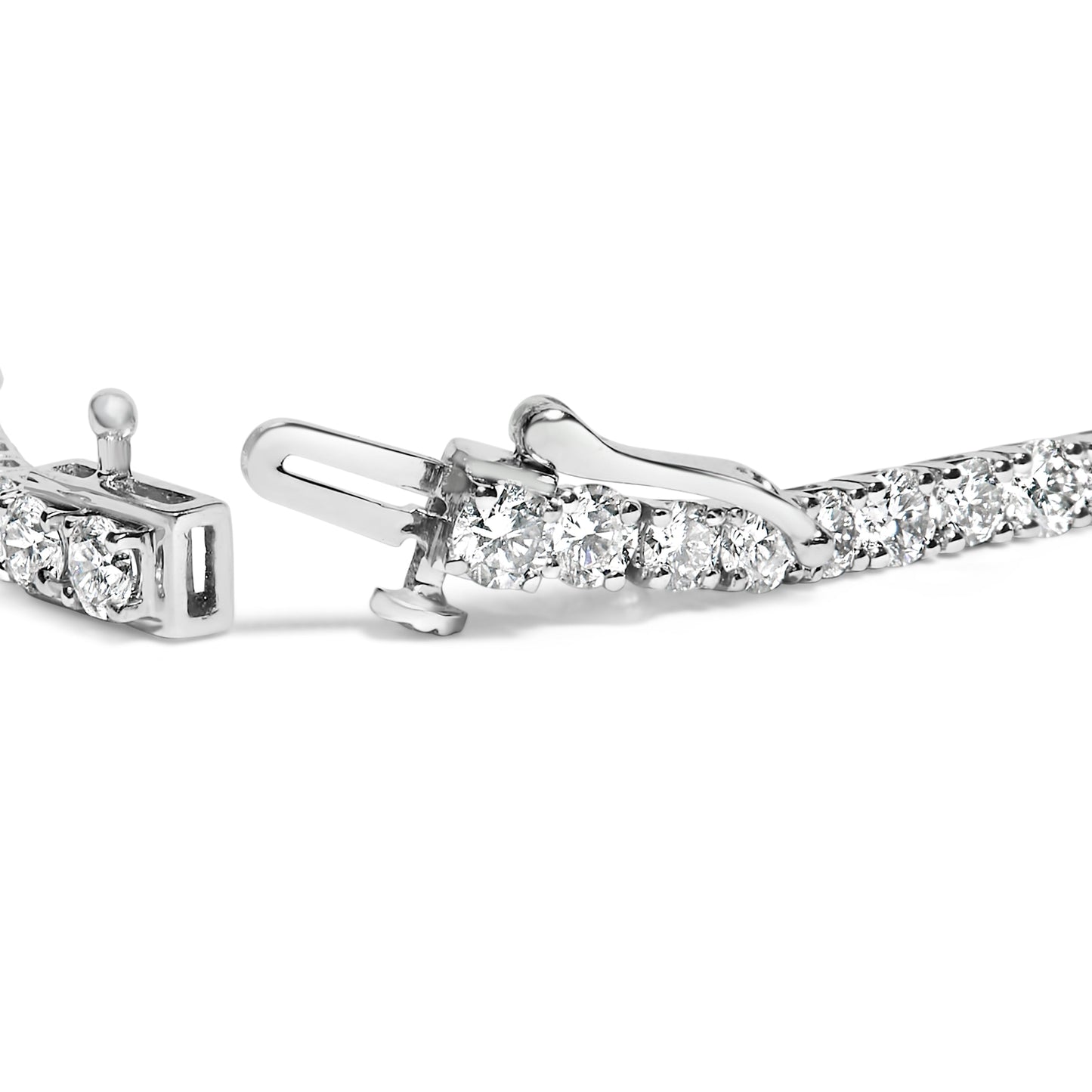 Pulsera de Tenis Clásica de Diamantes Crecidos en Laboratorio de Oro Blanco de 14K - 7.25"