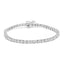 14K White Gold Lab Grown Diamond Tennis Bracelet - 7.0 cttw