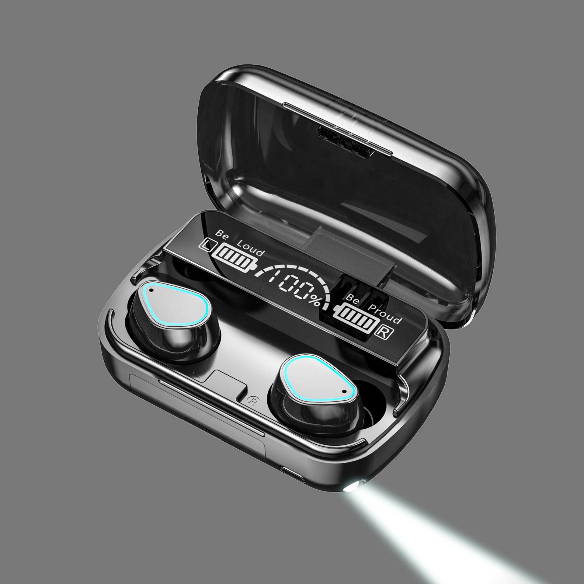 M10M30 Bluetooth Headset High-Capacity Wireless Private Model TWS New F9 Smiley Face Binaural 5.1 Noise Cancellation - Korvel