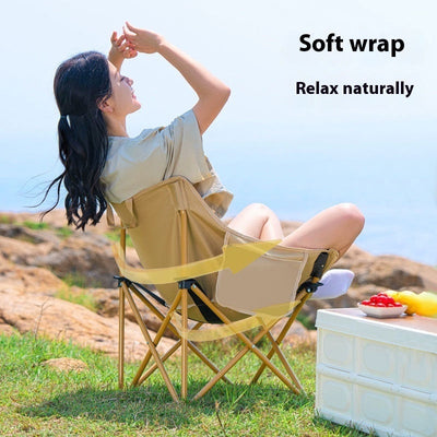 Durable Leisure Backrest Folding Chair for Outdoor Use