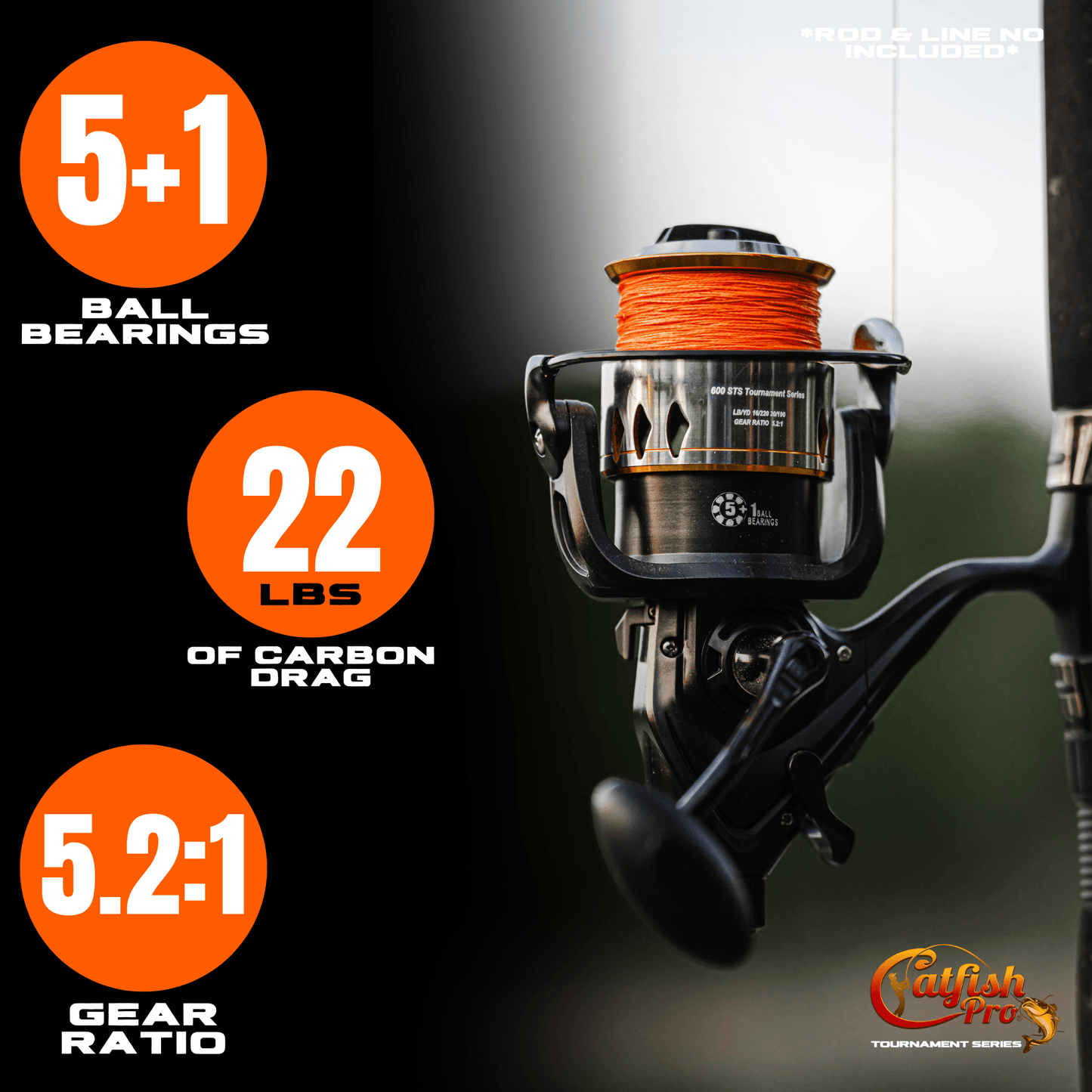 Catfish Pro 600STS High-Performance Spinning Reel