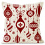 Christmas red ball pillow cover Christmas holiday themed home decoration pillowcase linen waist pillow - Korvel