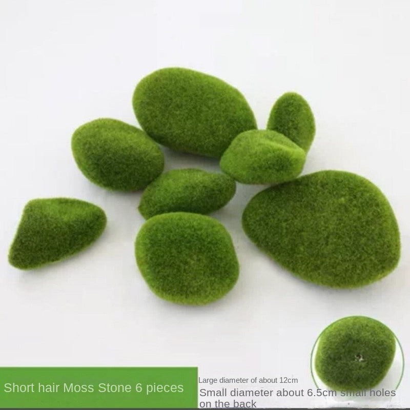 Mossy Stone Artificial Green Stone Arrangement