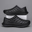 Hollow hole shoes for men one foot sandals fashionable and casual soft soled toe wrapped beach shoes - Korvel