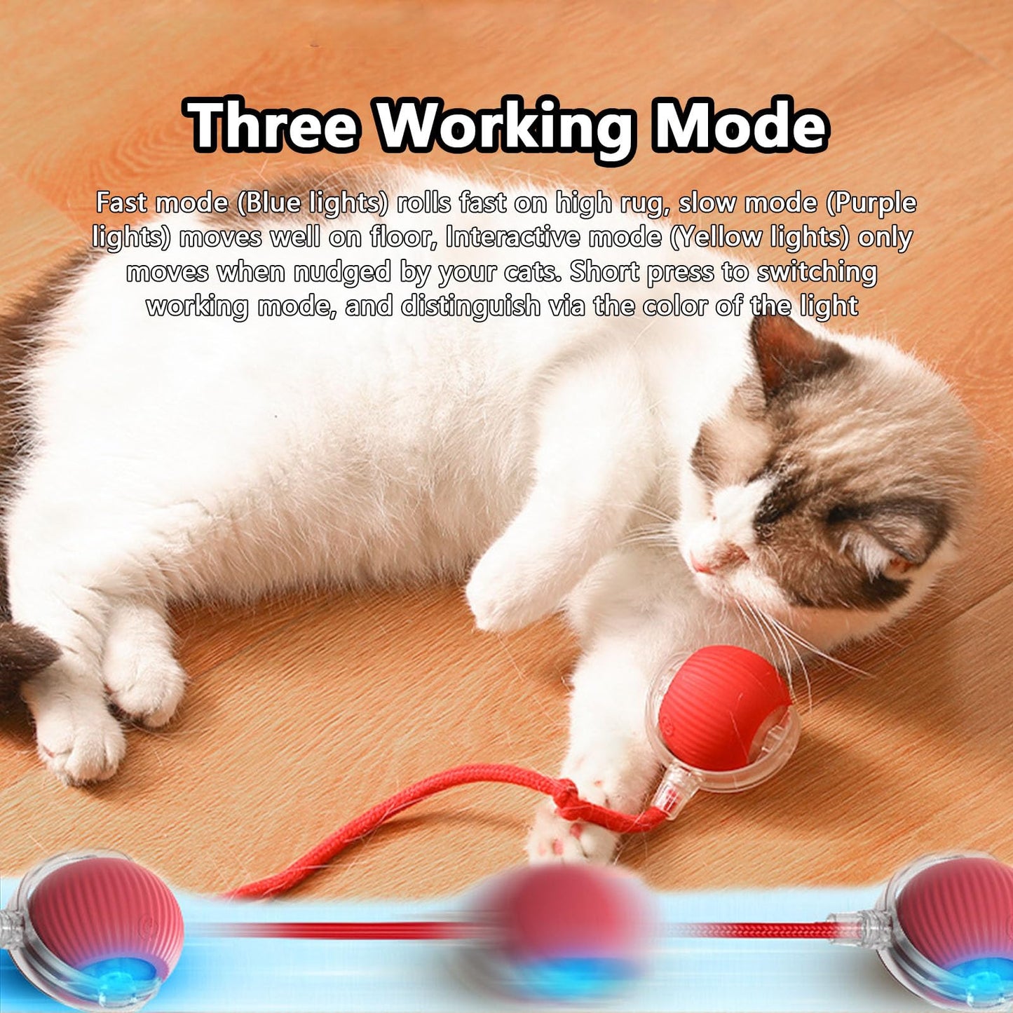 360° Smart Automatic Interactive Cat Toy Ball