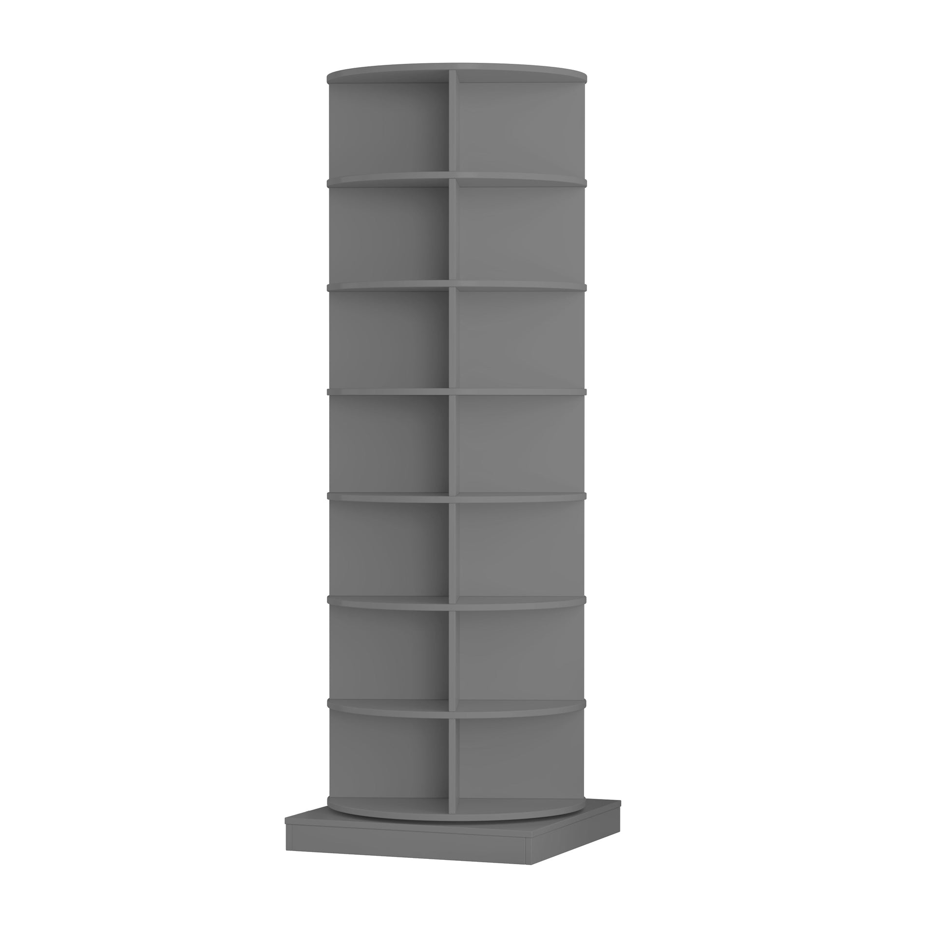new 360 gray rotating shoe cabinet with 7 layers can accommodate up to 28 Paris shoes - Korvel