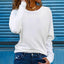 Casual Crew-Neck Long Sleeve T-Shirt for Fall/Winter