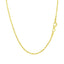 Chaîne en or jaune 10 carats avec coupe diamant en corde - 1,5 mm