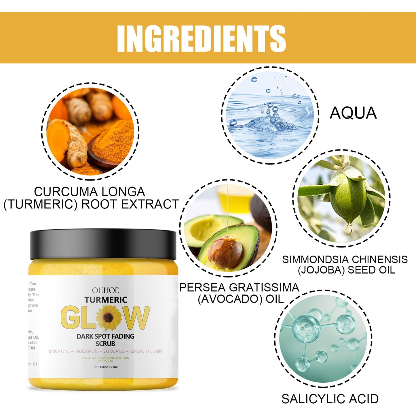 Turmeric Skin Care Set, Fresh And Clean Hydrating Oil-Control Fade Out Fine Lines Firming Haun White Treatments - Korvel