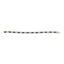 Pulsera de eslabones de diamante y zafiro azul de oro amarillo de 14K - 7 pulgadas
