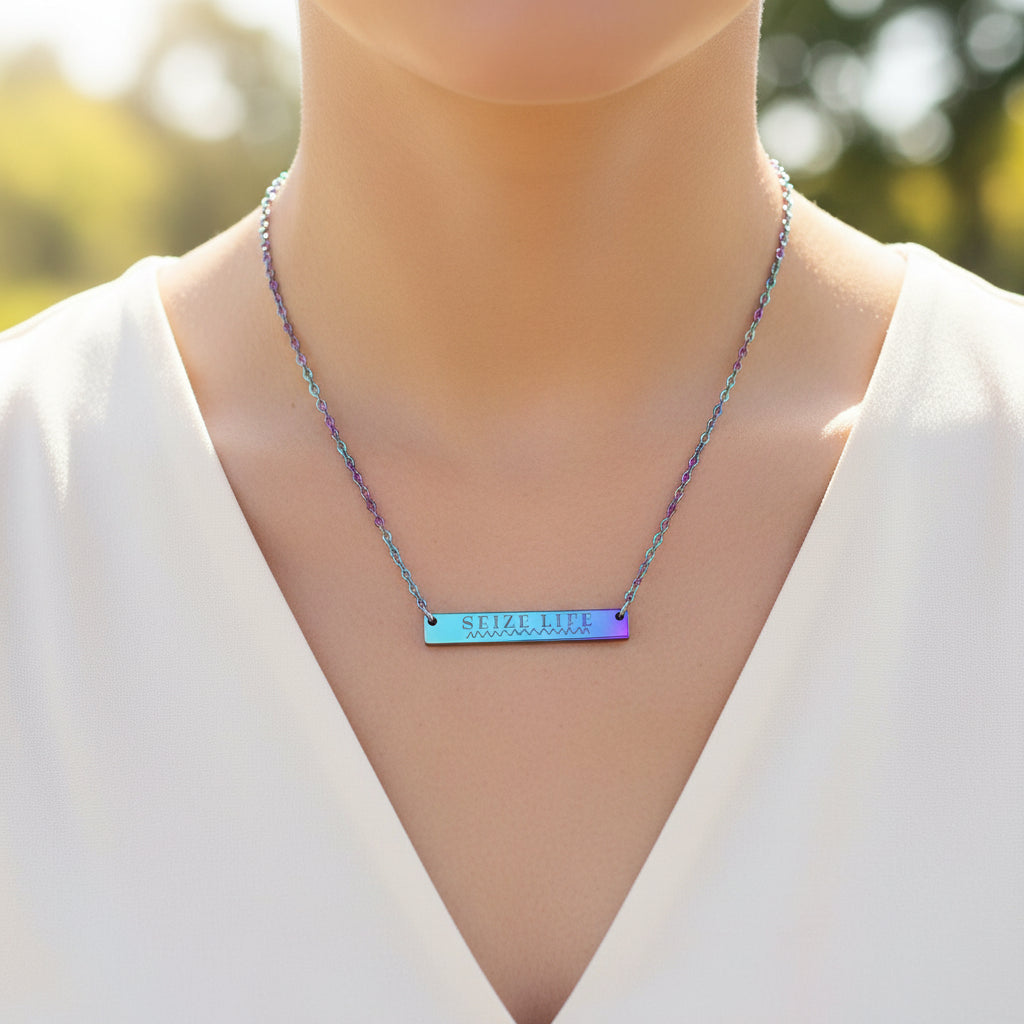 Collier en barre gravé Seize Life