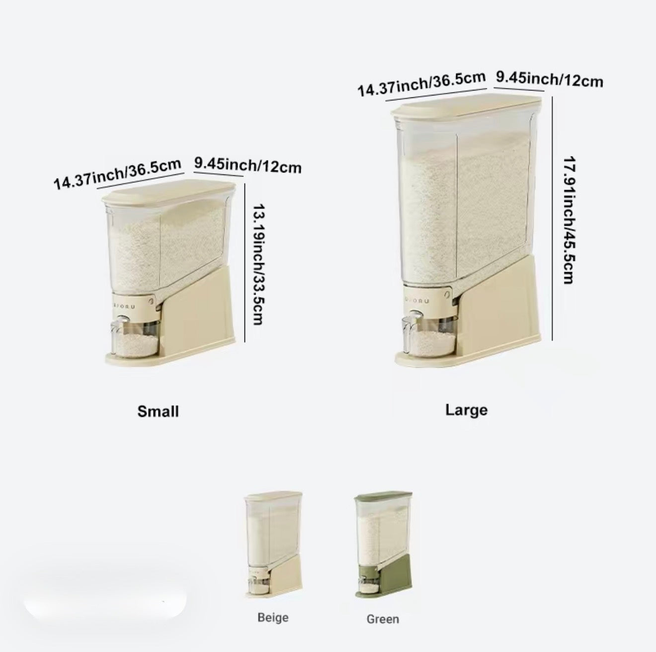 GrainGuard Rice Dispenser - Premium Food Storage Solution