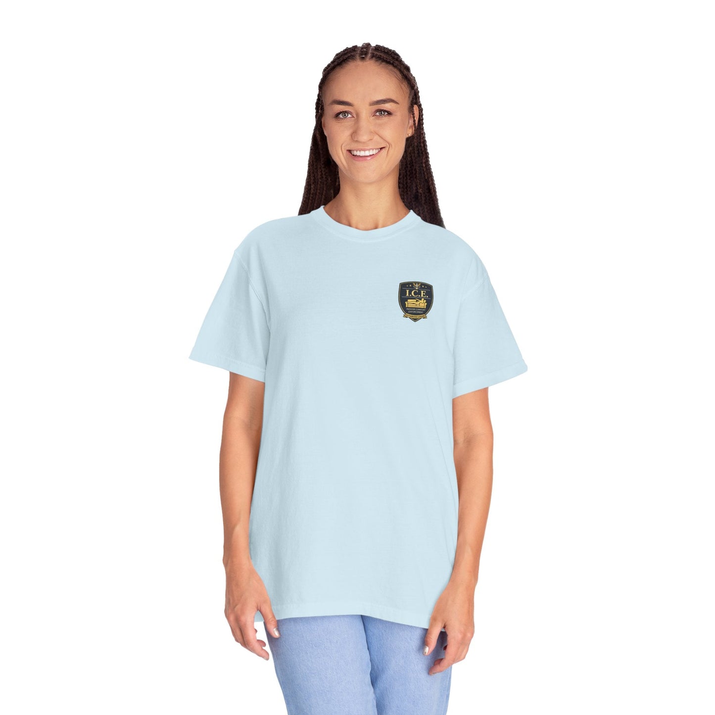 I.C.E. Badge T-Shirt | Institute of Cozy Excellence Tee