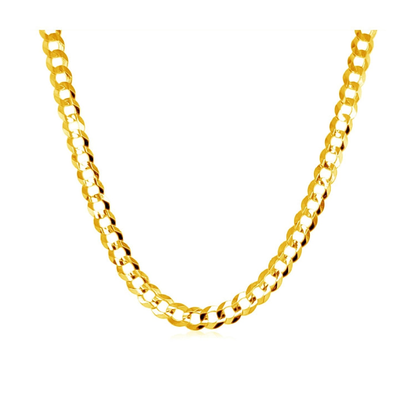 3.2mm 10k Yellow Gold Curb Chain Necklace