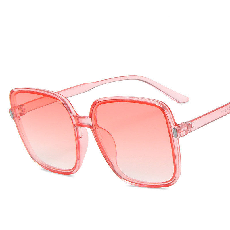 Big Square Sunglasses with Stylish Rice Nail Design